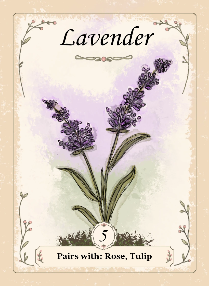 Bouquet Parlay Lavender card