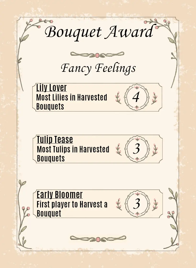 Fancy Feelings Award card