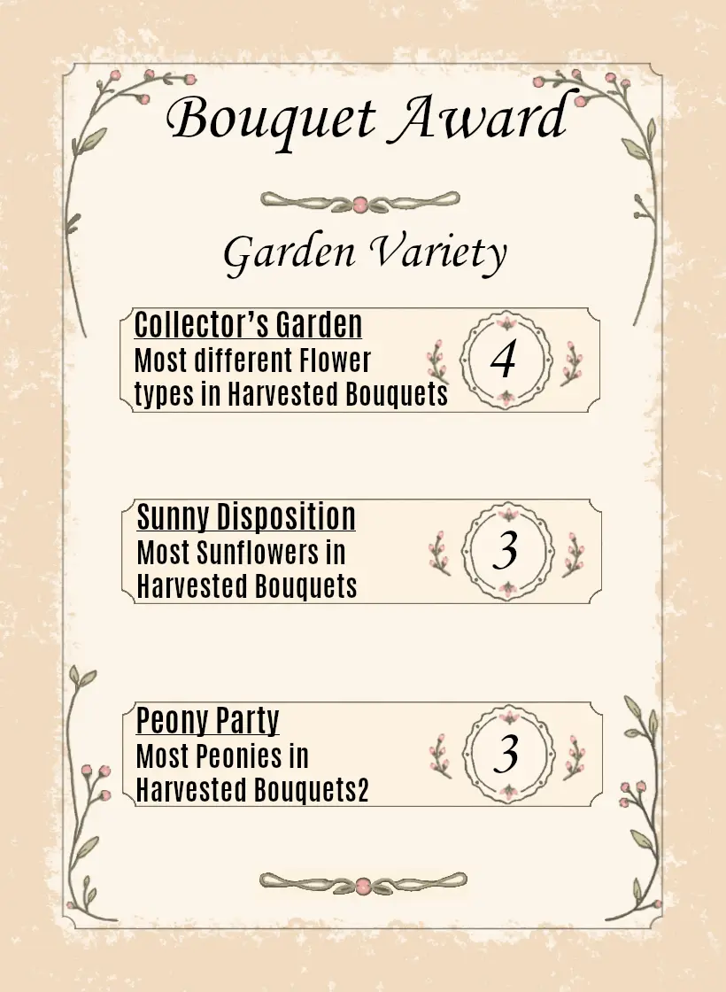 Garden Variety Award card