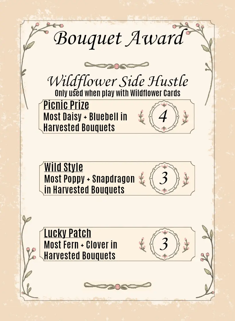 Wildflower Side Hustle Award card