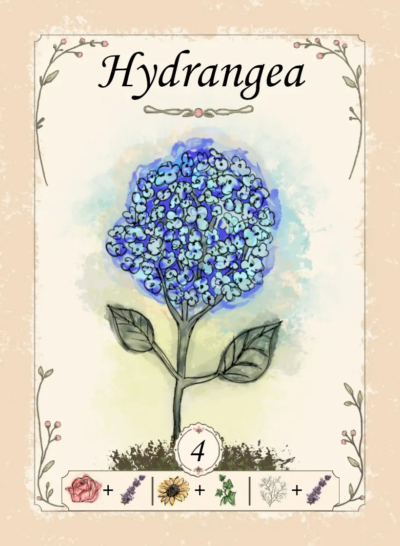 Bouquet Parlay Hydrangea card