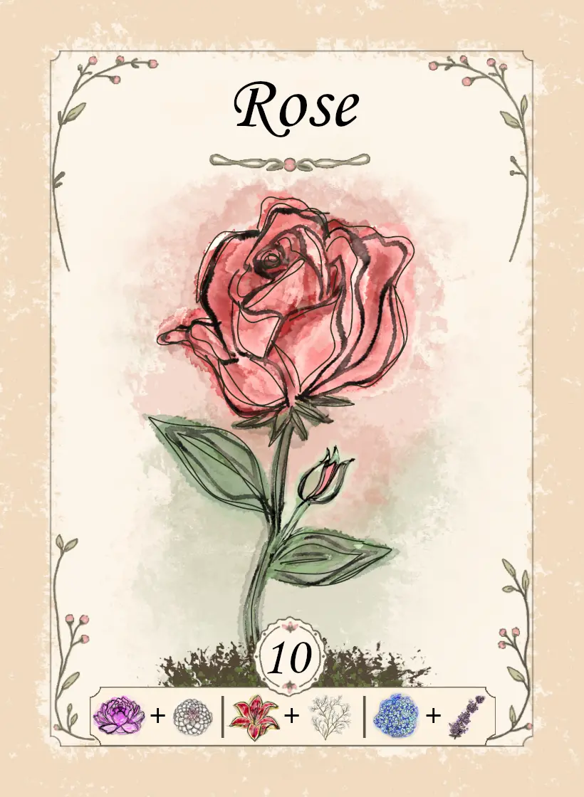 Rose card