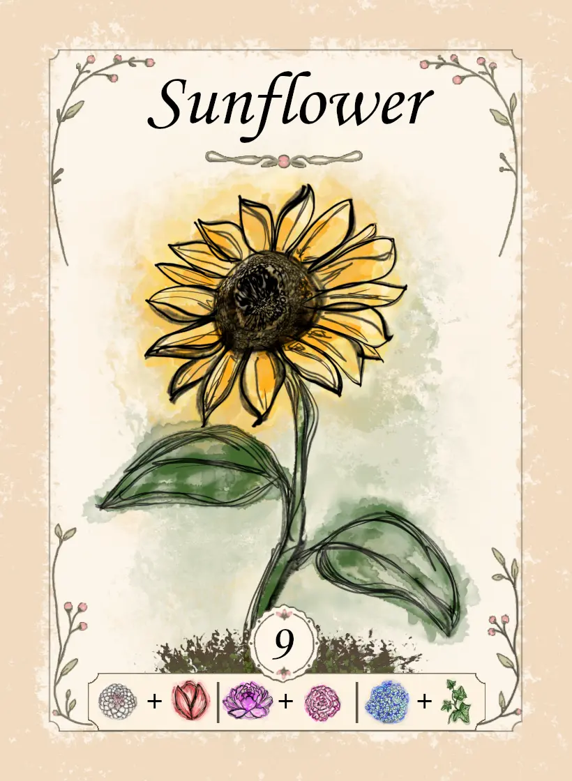 Sunflower card