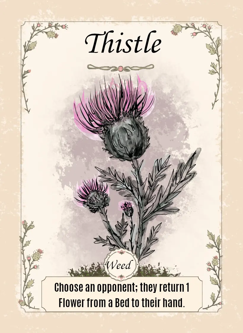 Thistle card