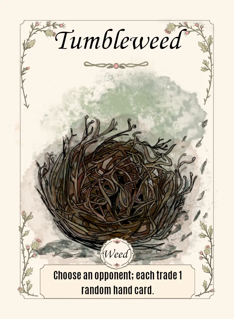 Tumbleweed card